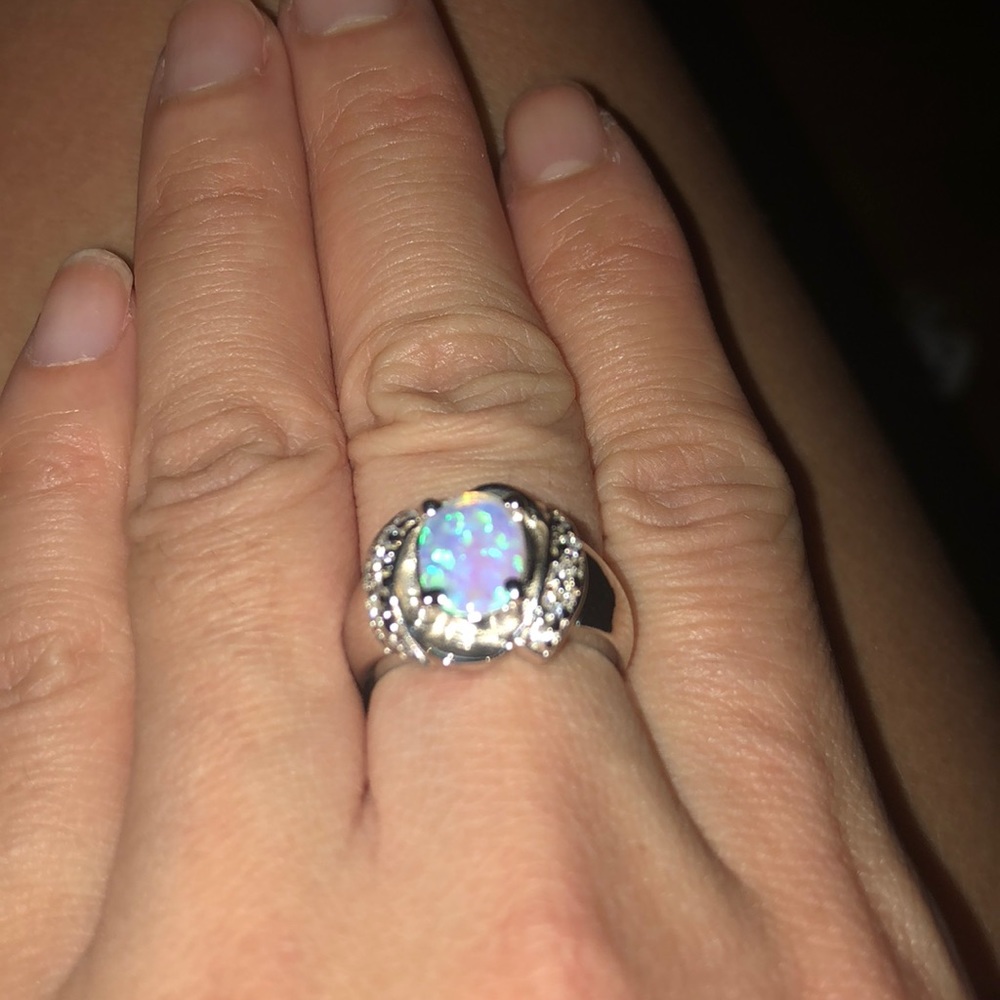 White Opal Ring - image 2